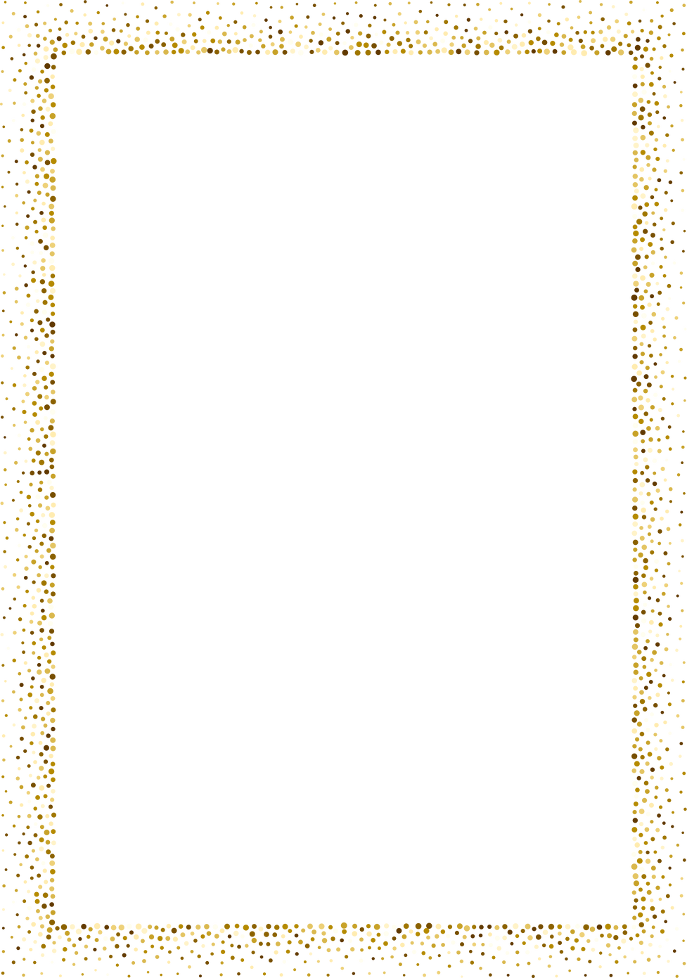 Gold Confetti Border